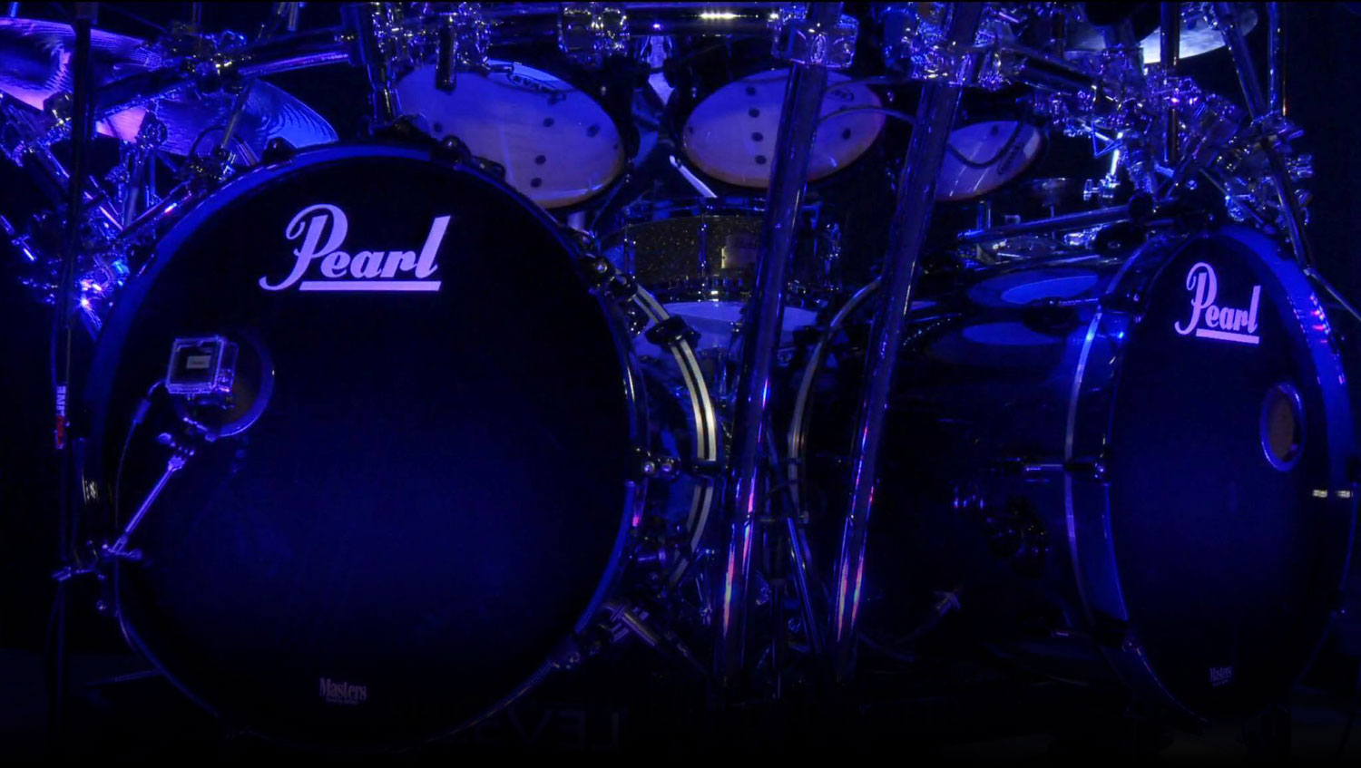 Pearl Masters Custom drums.